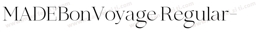 MADEBonVoyage Regular字体转换